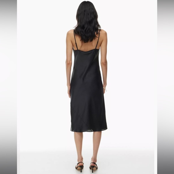 ARITZIA Wilfred Only Slip Midi Dress in Black - Picture 5 of 8